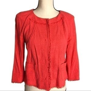 NWT Laurel Escada Tweed Sample Piece Jacke Jacket Size 32